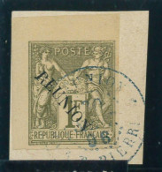 P1504 - FRENCH COLONIES REUNION YVERT 16 A ON PIECE - Andere & Zonder Classificatie