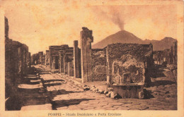 ITALIE - Campania - Pompei - Strada Domiziano E Porta Ercolano - Carte Postale Ancienne - Pompei