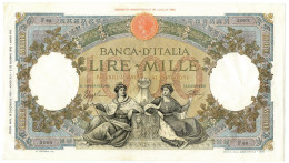 1000 LIRE CAPRANESI REPUBBLICHE MARINARE REGINE FASCIO ROMA 19/12/1940 QSPL - Regno D'Italia – Other