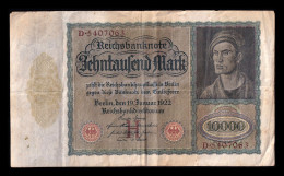 Alemania Germany 10000 Mark 1922 Pick 70 Mbc Vf - 10000 Mark