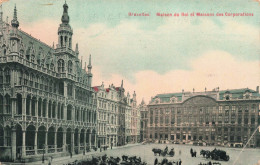 BELGIQUE - Bruxelles - Maison Du Roi Et Maison Des Corporations - Colorisé - Carte Postale Ancienne - Monumenti, Edifici