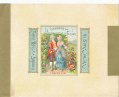 SA 85   ETIQUETTE  SAVON  PARUM  SAVON FIN  LE LANGAGE DES FLEURS VICTOR VAISSIER    PARIS ROUBAIX LONDRES - Labels