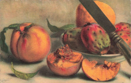 ARTS - Peintures Et Tableaux - Des Fruits Découpés - Carte Postale Ancienne - Malerei & Gemälde