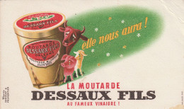 Buvard - Moutarde DESSAUX Fils Au Fameux Vinaigre - Mostaza