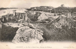 FRANCE - Chausey - Le Port à Marée Basse - Maisons De Pêcheurs - Carte Postale Ancienne - Granville