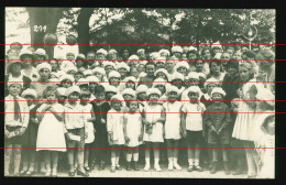 Orig. Foto AK 30er Jahre Süße Mädchen & Jungs Mit MARINE Mütze, Group Of Cute Girls & Boys With Navy Cap - Personnes Anonymes