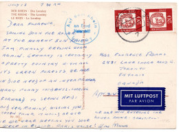 70255 - Bund - 1963 - 2@20Pfg Bach A LpAnsKte STUTTGART -> Toronto, ON (Canada) - Cartas & Documentos