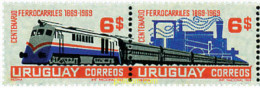 6362 MNH URUGUAY 1969 CENTENARIO DEL PRIMER FERROCARRIL - Uruguay