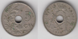 BELGIQUE  - 5 CENTS 1910 FL - 5 Cents