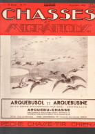 Revue CHASSES DU SUD OUEST   N°11 Novembre 1952    (CAT6201) - Fischen + Jagen