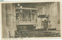 Joure 1939; Interieur Ned. Herv. Kerk - Gelopen. (Y. Dijkstra - Joure) - Joure