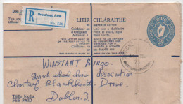 Ireland - Registered Letter - Droichead Atha - Harp - No. 539 - Postal Stationery