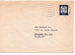 70264 - Bund - 1962 - 40Pfg Lessing EF A Bf BRACKWEDE -> Chicago, IL (USA) - Lettres & Documents