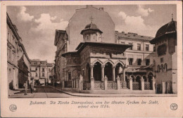 ! Alte Ansichtskarte Bukarest, Kirche Stavropoleos, Rumänien, Romania - Rumania