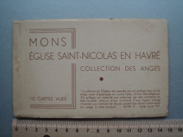 Mons - Carnet Complet - 10 Cartes - Eglise Saint Nicolas En Havré (Collection Des Anges) - Mons