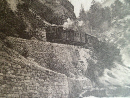 CPA - VIEGE - ZERMAT  - Valais, Suisse - Chemin De Fer Savec Train Vapeur - Les Rapides De La Viège - Viège