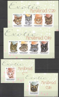 Ss0947 Imperf 2013 Grenada Carriacou Fauna Pets Exotic Cats !!! 2Bl+2Kb Mnh - Chats Domestiques