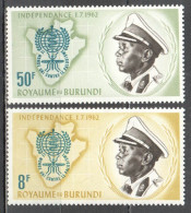 Ss0998 1962 Burundi Malaria Insects Independence #40-41A Set Mnh - Sonstige & Ohne Zuordnung