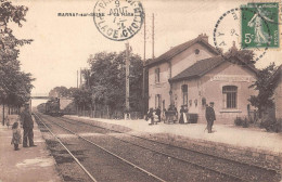 CPA 10 MARNAY SUR SEINE / LA HALTE / TRAIN - Autres & Non Classés