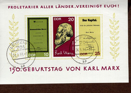 DDR Block 027 Karl Marx Used Gestempelt TS - 1950-1970