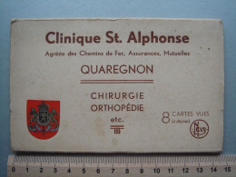 Quaregnon - Carnet Complet - 8 Cartes - Clinique St. Alphonse - Chirurgie, Orthopédie Ect. Terril - Quaregnon