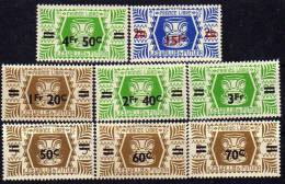 Wallis Et Futuna N° 148 / 55 X Série De Londres Surchargée  Les 8 Valeurs Avec Trace De Charnière Sinon TB - Nuevos