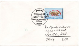 70277 - Bund - 1982 - 120Pfg Verschmutzung Des Meeres EF A Bf ESST BONN - ... -> Seattle, WA (USA) - Lettres & Documents