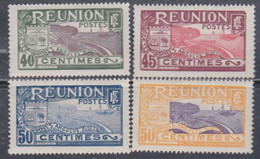 Réunion N° 91 / 94 X Timbres De 1907 : Partie De Série : Les 4 Valeurs Trace De Charnière, Sinon TB - Neufs