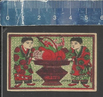 FRUIT BASKET  - OLD VINTAGE MATCHBOX LABEL MADE IN JAPAN - Scatole Di Fiammiferi - Etichette