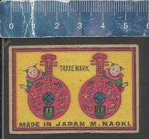MUSIC INSTRUMENTS  - OLD VINTAGE MATCHBOX LABEL MADE IN JAPAN - Scatole Di Fiammiferi - Etichette