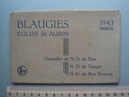 Blaugies - Dour - Carnet - 11 Cartes - Eglise St Aubin 1943 - Chapelles De N. D. De Paix, De Tongre, De Bon Remède - Dour