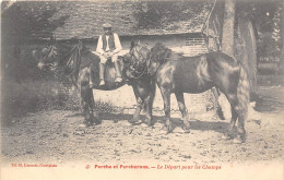 PERCHE ET PERCHERONS- LE DEPART POUR LES CHAMPS - Allevamenti