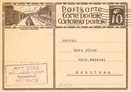 Schweiz Suisse 1930: Bild-PK CPI  LA CHAUX-DE-FONDS MÉTROPOLE HORLOGÈRE Mit Stempel ZÜRICH 18.III.1930 - Horlogerie