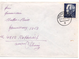 70288 - Bund - 1968 - 50Pfg Luebcke EF A Bf MUENCHEN -> Schweiz - Briefe U. Dokumente