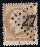 France N°21 - Variété Piquage Décalé - Oblitéré - TB - 1862 Napoleone III