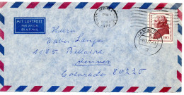 70289 - Bund - 1977 - 90Pfg Kant EF A LpBf HAMBURG -> SOUTH JERSEY, NJ (USA) -> Denver, CO (USA) - Cartas & Documentos