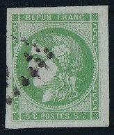 France N°42B - Signé Brun - Grandes Marges - Oblitéré - TB - 1870 Ausgabe Bordeaux