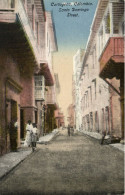 Colombia, CARTAGENA, Santo Domingo Street, People (1910s) Postcard - Colombia