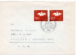 70297 - Bund - 1964 - 2@20Pfg Rechnungshof A Bf ESST BONN - ... -> Seattle, WA (USA) - Cartas & Documentos