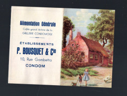 Condom (32) Calendrier 1951 ALIMENTATION  GENERALE P BOUSQUET  (PPP45211) - Small : 1941-60