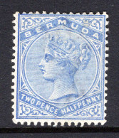 Bermuda 1883-94 QV - Wmk. Crown CA - P.14 - 2½d Pale Ultramarine HM (SG 27b) - Bermuda