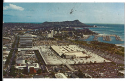 Etats Unis  -  Cachet Honolulu  -   - Sweeping Aerial View From The Ultra  Modern Ala Moana Shopping Center, Yacht Harbo - Honolulu