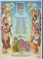 Ukraine 2022 Shchedryk - Carol Of The Bells, Music, Christmas. Presentation Sheetlet Signed By Author - Ukraine