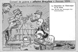 AFFAIRE DREYFUS- CONSEIL DE GUERRE- RENNES 1899 - LA DEPOSITION DE L'ETAT-MAJOR ET SA FORCE - Personnages