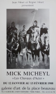 Mick MICHEYL : Chevaux D'acier, Affiche Originale D'époque - Posters