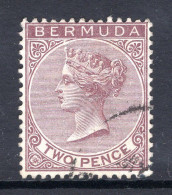 Bermuda 1883-94 QV - Wmk. Crown CA - P.14 - 2d Brown-purple Used (SG 26a) - Bermuda