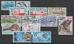 TAAF Année Complète 1977 64-73 Et PA 48-50 ** MNH - Full Years