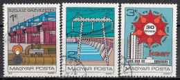 HUNGARY 3351-3353,used - Usines & Industries