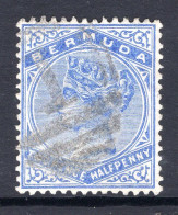 Bermuda 1883-94 QV - Wmk. Crown CA - P.14 - 2½d Deep Ultramarine Used (SG 27) - Bermuda