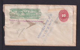 1894 - 10 C. Wells-Fargo Ganzsache Als Frankatur Rückseitig Auf Brief Aus Mexico Nach Catalina - Mexico